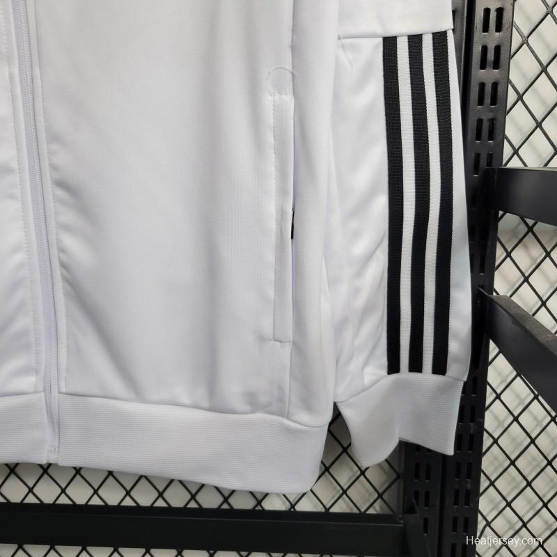 23-24 Sao Paulo White Full Zipper Training Jacket