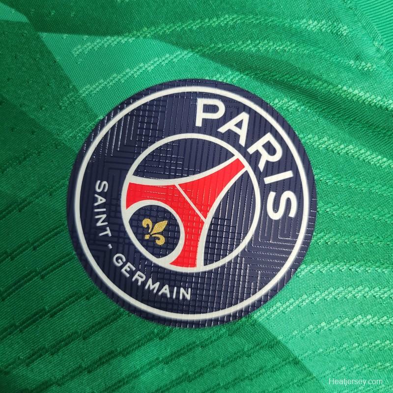 Player Version 23-24 PSG Goalkeeper Green Jersey