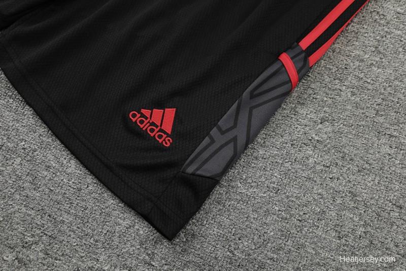 23-24 Bayern Munich Black Red Vest Jersey+Shorts