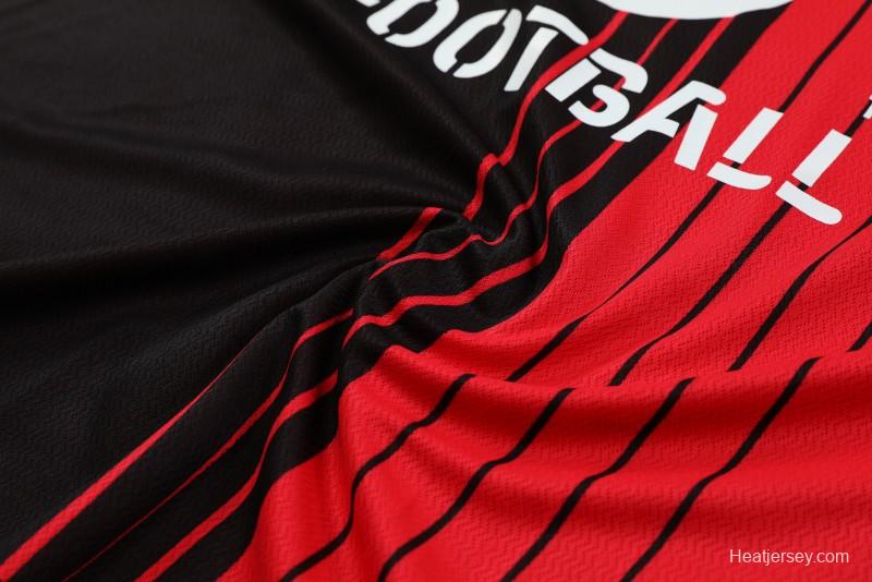 23 24 AC Milan Black Red Short Sleeve+Shorts