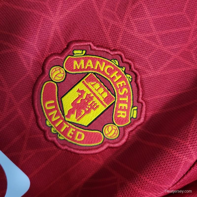 23-24 Kids Manchester United Home Jersey