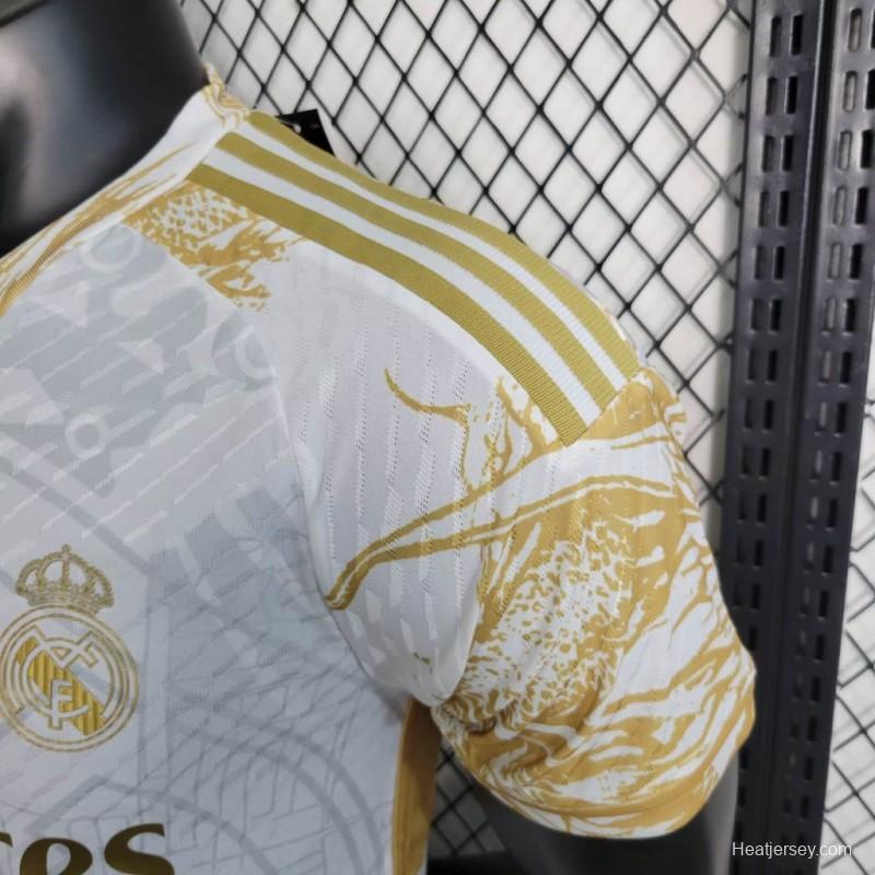 Player Version 23/24 Real Madrid Golden Dragon Special Jersey