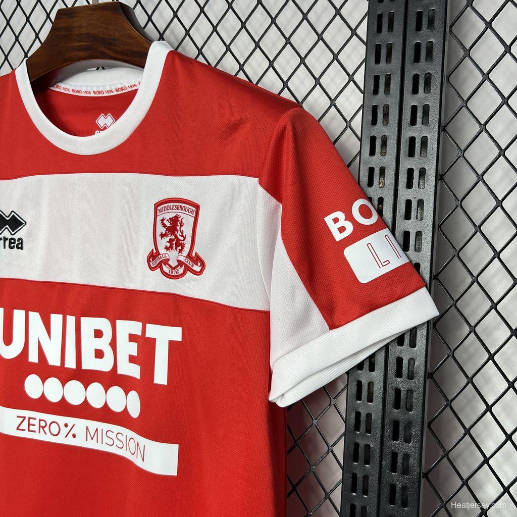 24/25 Middlesbrough Home Jersey