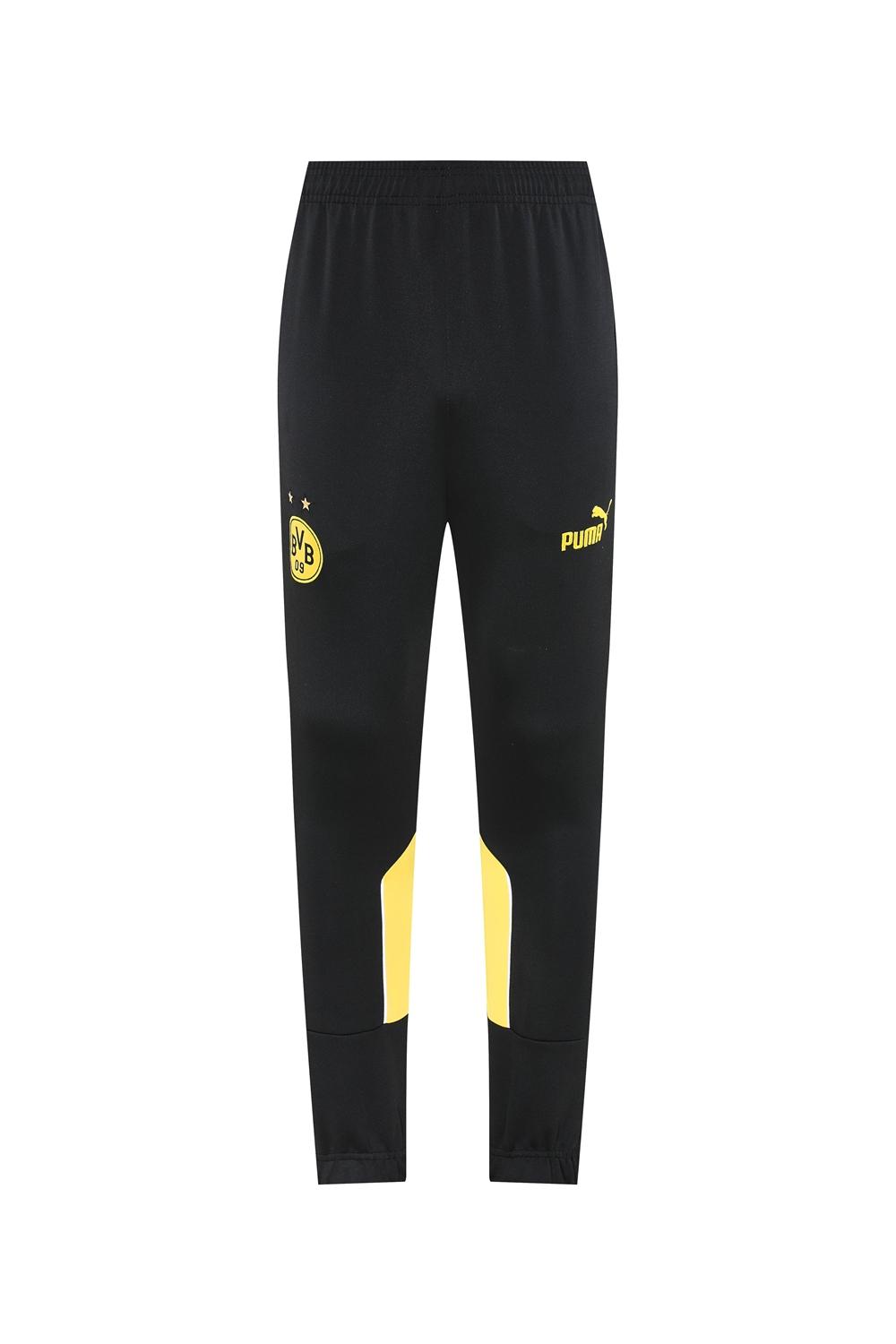 25/26 Borussia Dortmund Black/Yellow Full Zipper Jacket +Long Pants