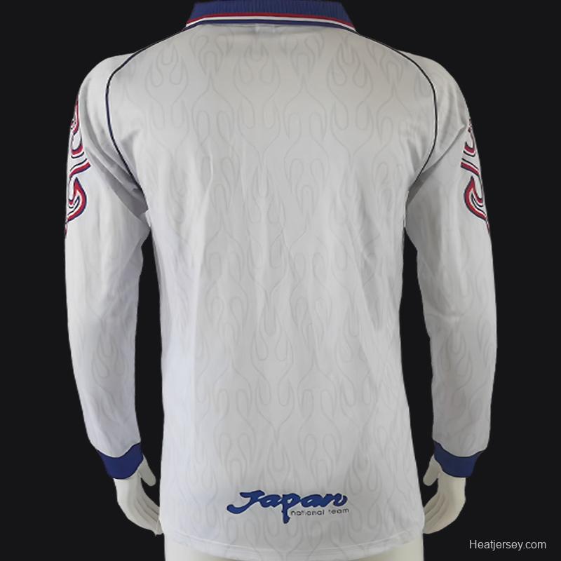 Retro 1998 Japan White Long Sleeve Jersey