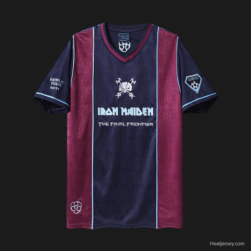 Retro 2011 West Ham United x Iron Maiden Home Jersey