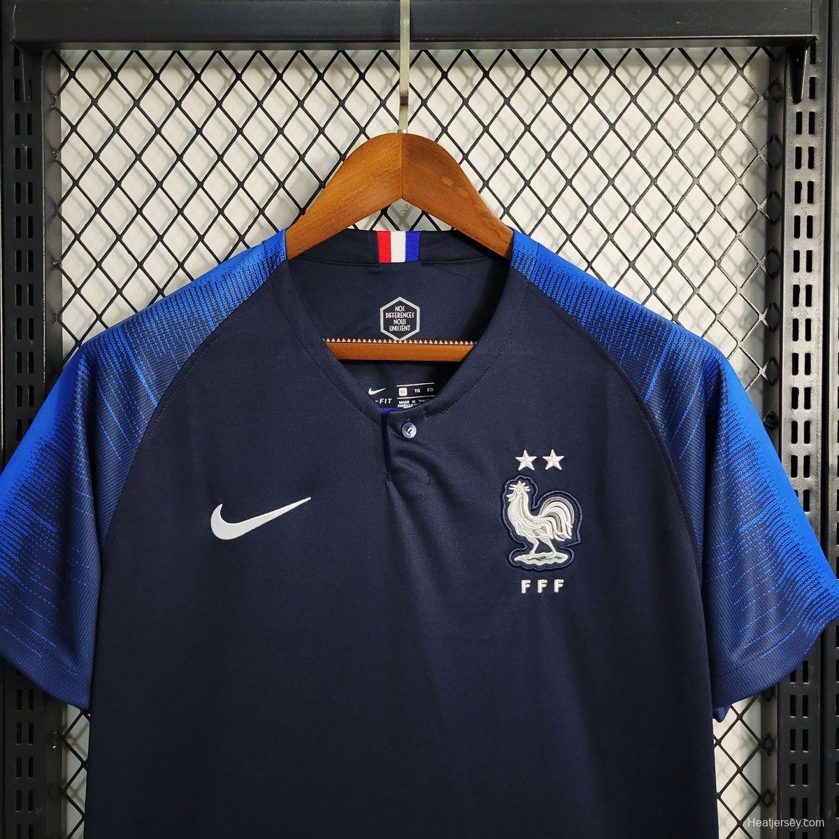 Retro 2018 France Home Jersey