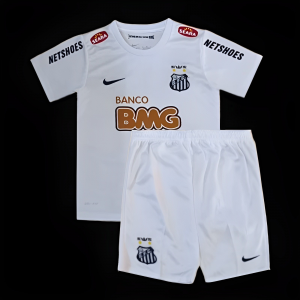 Retro Kids 12/13 Santos Home White Jersey