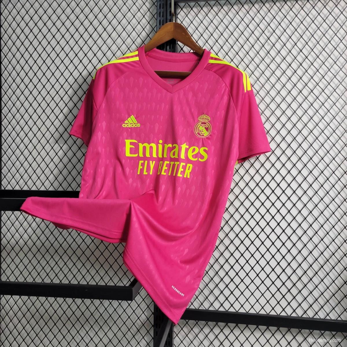 23-24 Real Madrid Goalkeeper Pink Jersey