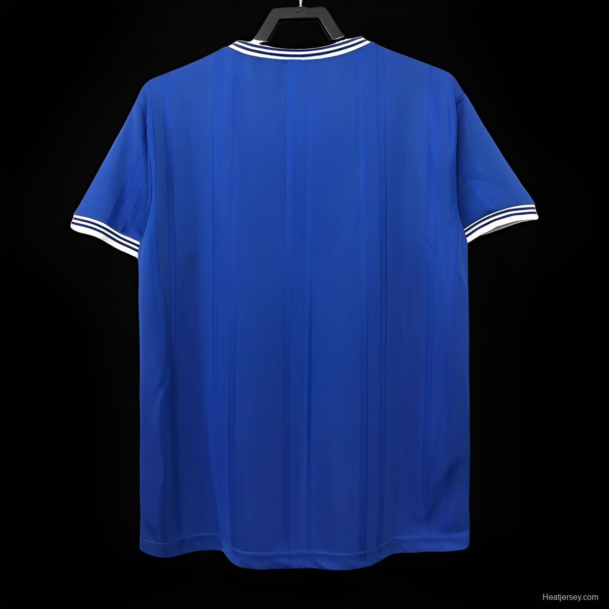 Retro 85/86 Everton Home Soccer Jersey