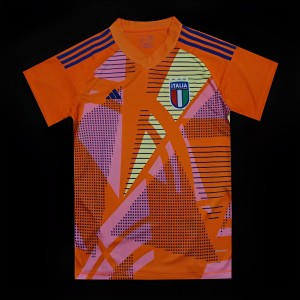 2024 Italy Orange Goalkeeper Jersey