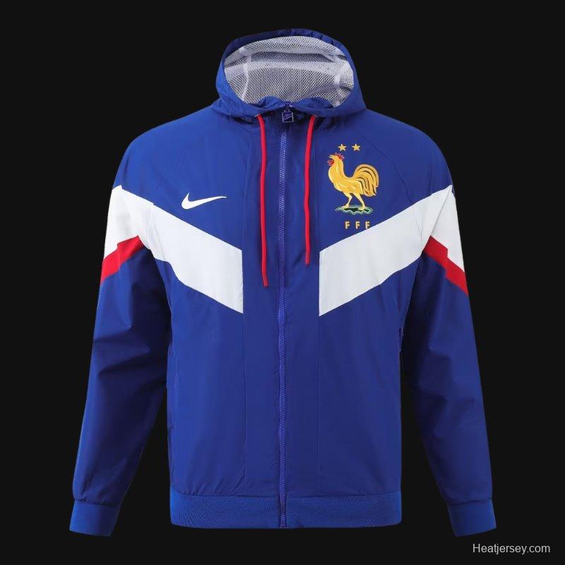 2024 France Blue Windbreaker