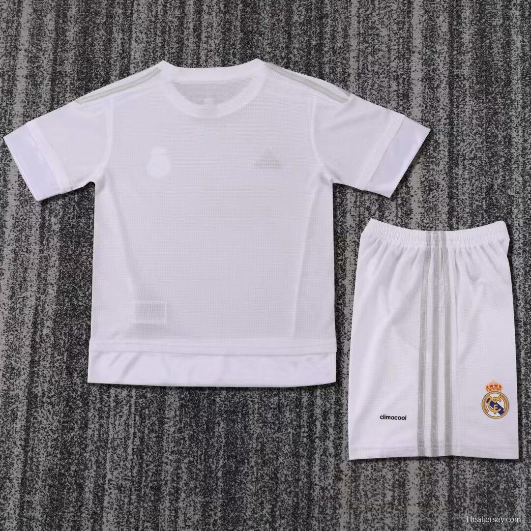 Retro Kids Real Madrid 15/16 Home Jersey