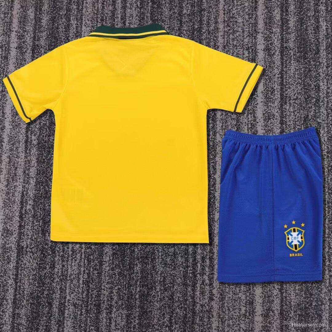 Retro Kids 1994 Brazil Home Jersey